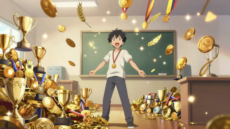 Visual representation of "rake in" - To gather or collect something in abundance