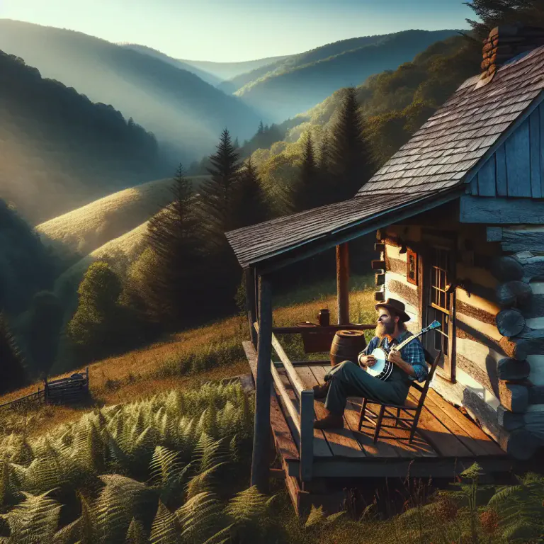 Visual representation of "hillbilly" - Relating to hillbillies, especially their manner, way of life, or culture.