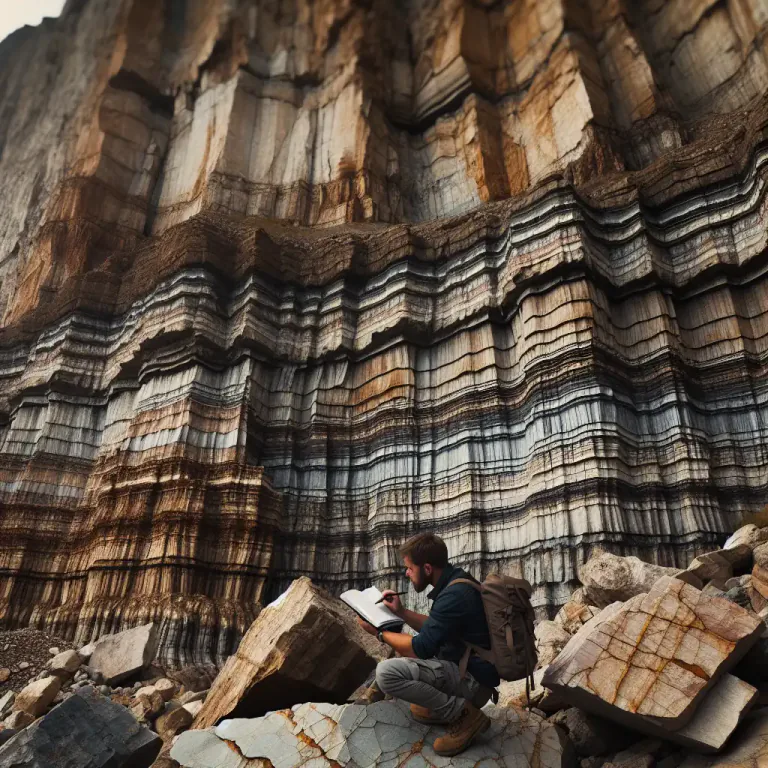 Visual representation of "detritus" - Tiny pieces of rock or mineral left from a larger rock formation.