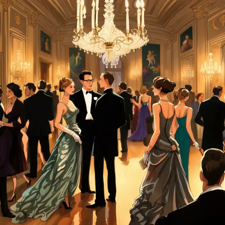 Visual representation of "society" - The rich, fashionable set or those seeking its company