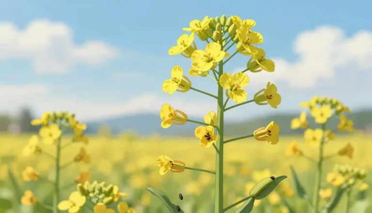 Visual representation of "canola" - Canola is also the name of the plant that produces canola seeds.