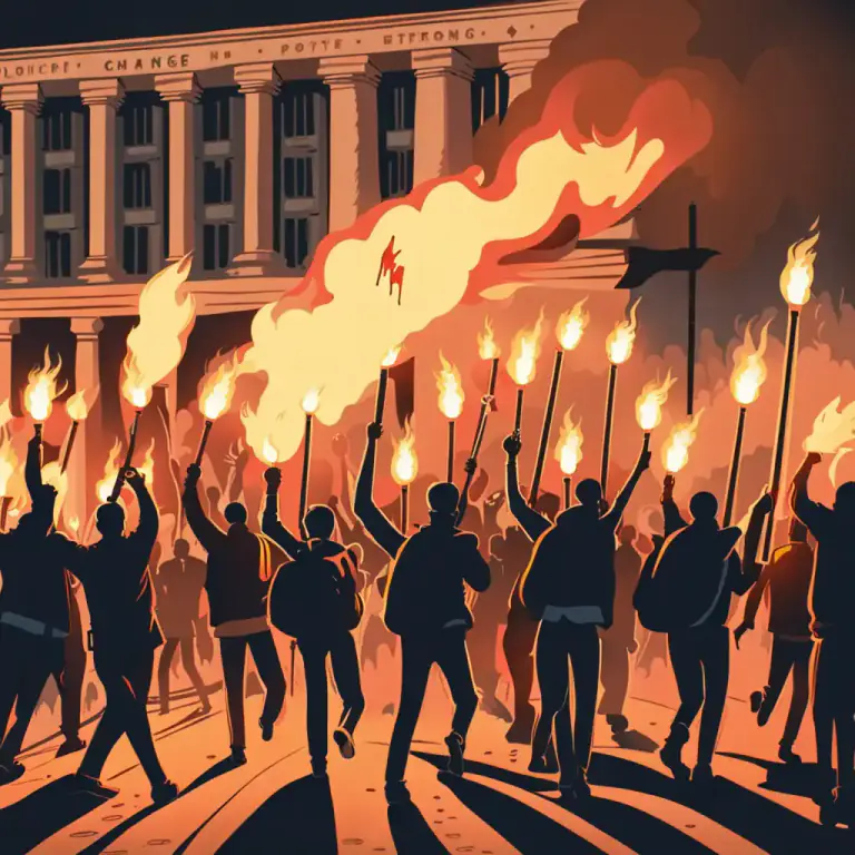 Visual representation of "militant" - A person who supports strong activity, including fighting, to achieve social or political change.