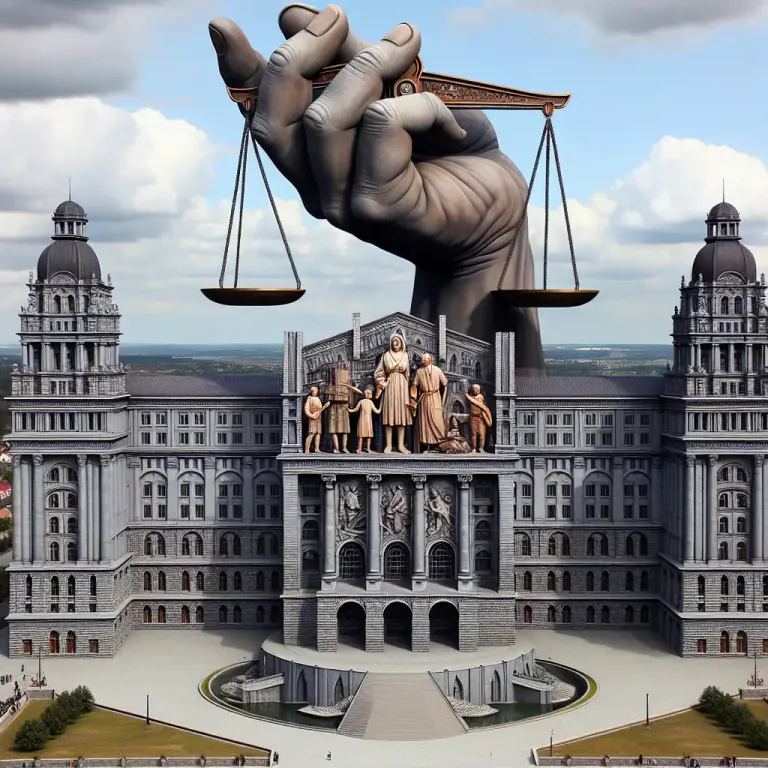 Visual representation of "statism" - The belief that the state should control either economic or social policy, or both, to some degree.