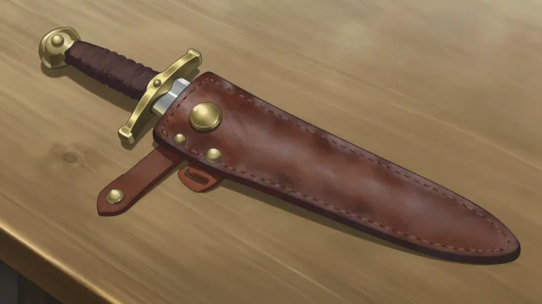 Visual representation of "scabbard" - A protective case for a sword or knife