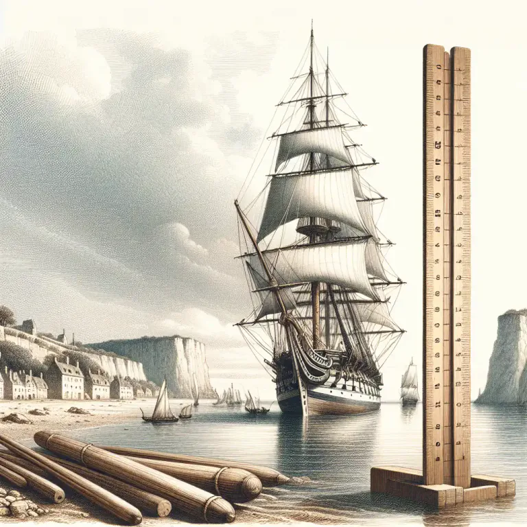 Visual representation of "draught" - The amount of water a ship needs to float.