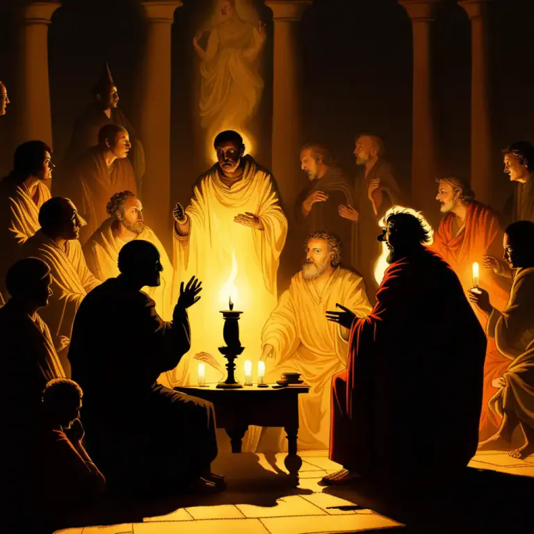 Visual representation of "omnipotence" - In philosophical discussions, the idea of being all-powerful, especially relating to a divine being