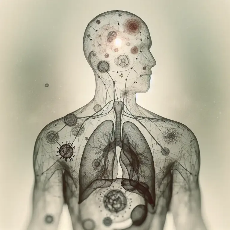 Visual representation of "systemic" - Some medical conditions are systemic disorders, affecting the entire body rather than a single organ.