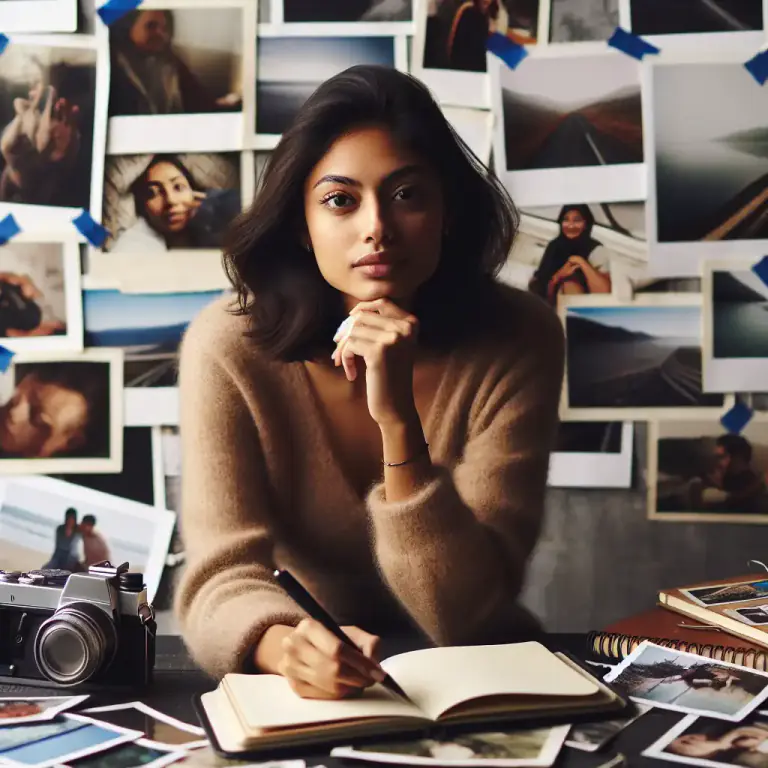 Visual representation of "autobiography" - The process of writing about one's own life.