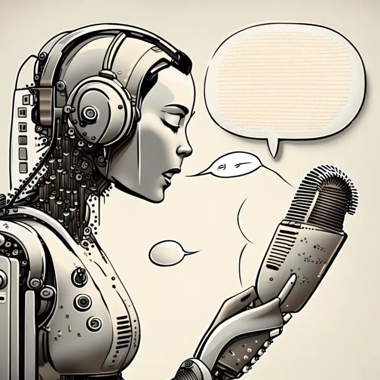 Visual representation of "synthesizer" - A machine or software that generates human speech.