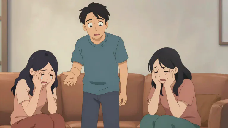 Visual representation of "distress" - To make someone feel very worried or unhappy