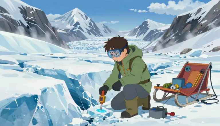 Visual representation of "glaciologist" - A glaciologist is a scientist who studies glaciers and ice sheets.