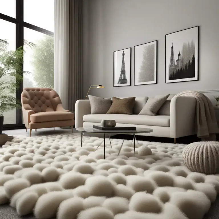 Visual representation of "tufted" - Having a cover of plant in a specific form.
