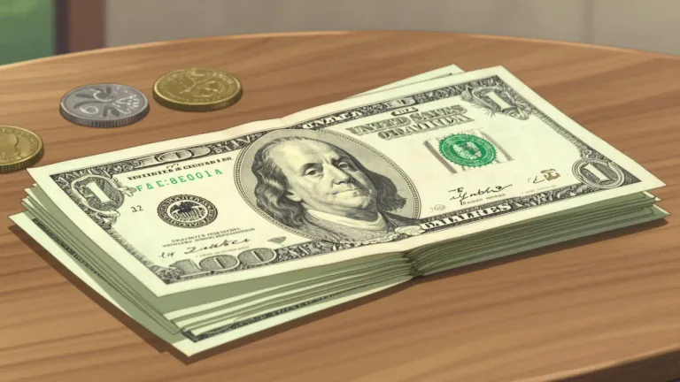Visual representation of "dollar" - The main currency, or money, used in the United States, Australia, and some other countries.