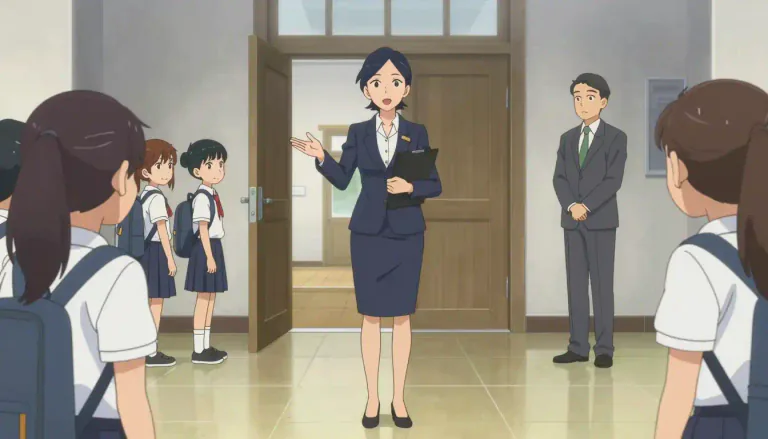 Visual representation of "headmistress" - A woman who is in charge of a school, especially in private schools.