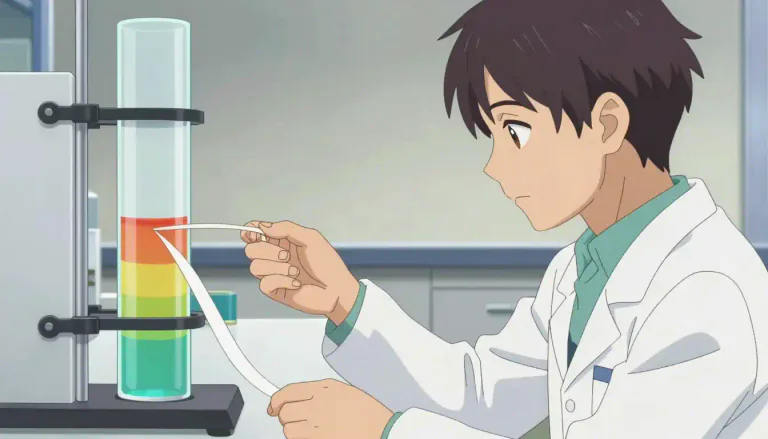 Visual representation of "chromatographic" - Relating to the technique of chromatography, used to separate mixtures into their individual components.