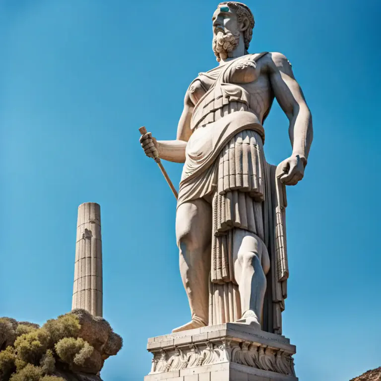 Visual representation of "heroic" - Impressively great in size or extent