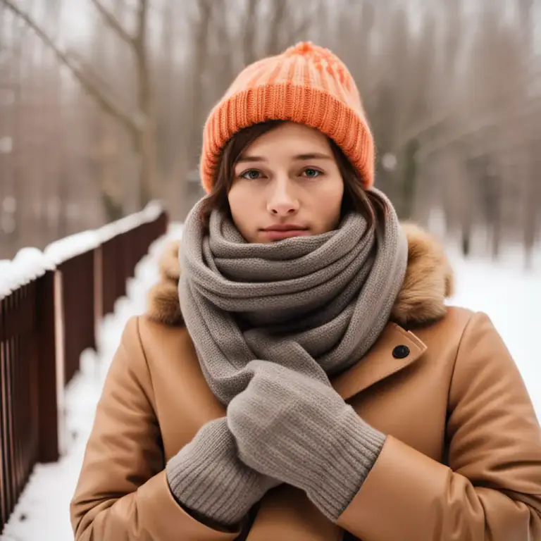 Visual representation of "wrap it up" - To dress warmly