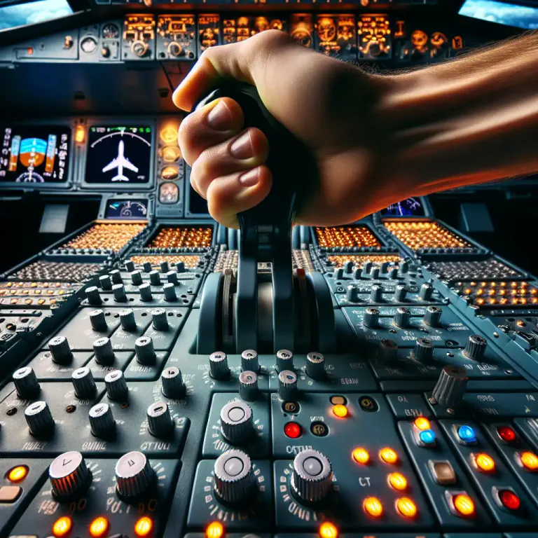 Visual representation of "throttle" - A device controlling the flow of fuel or power to an engine