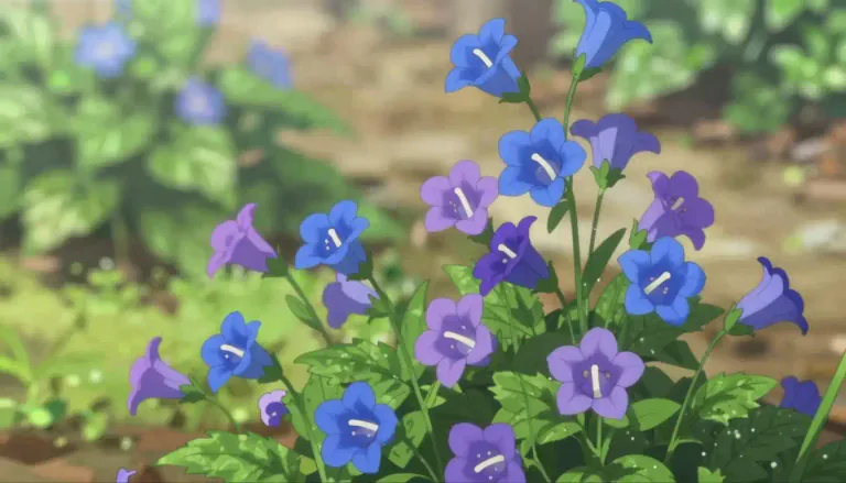 Visual representation of "lobelia" - A type of flowering plant that belongs to the bellflower family.