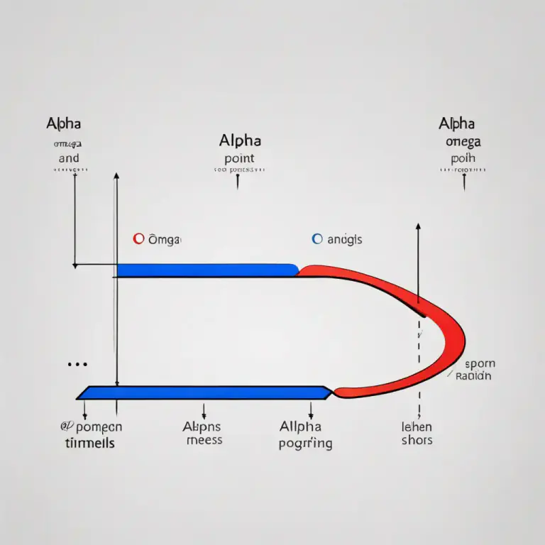 Visual representation of "omega" - The end, the last or final in a series.