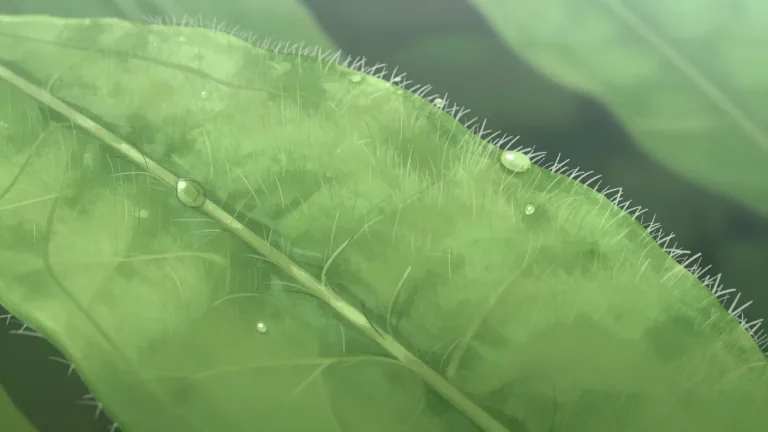 Visual representation of "villous" - Having soft, hair-like projections on a surface, especially relating to plant structures or anatomical features.