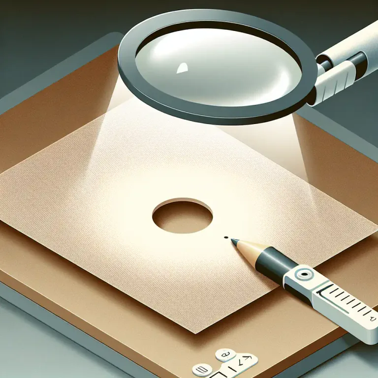Visual representation of "perforation" - A small hole in a thin material or surface