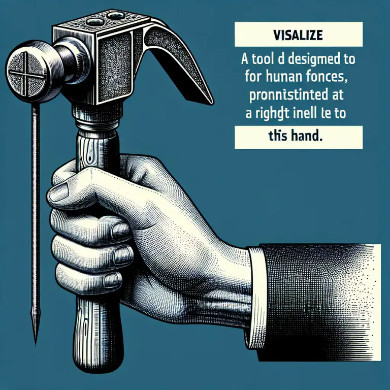 Visual representation of "hammer home" - To strongly emphasize a point or idea to make sure it's understood
