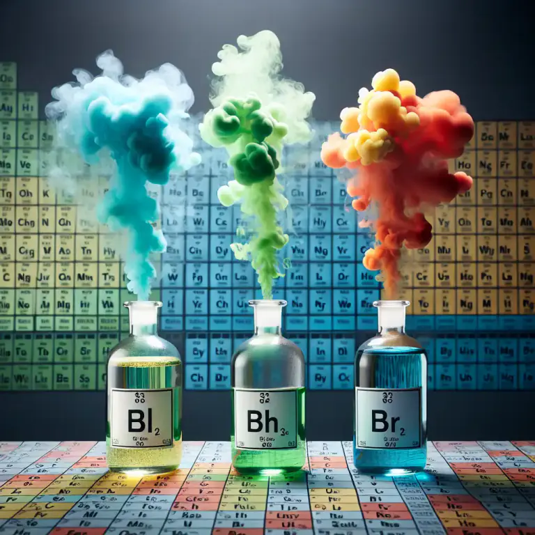 Visual representation of "triad" - In chemistry, a group of three similar elements in the periodic table.
