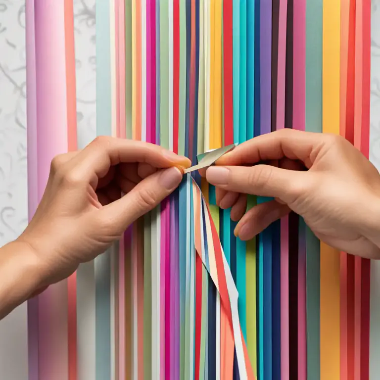 Visual representation of "ribbon" - To cut or tear into narrow, long pieces or strips