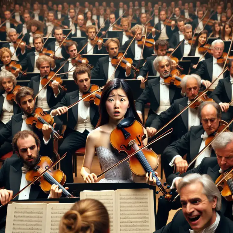 Visual representation of "clinker" - A mistake or error, especially in a musical performance
