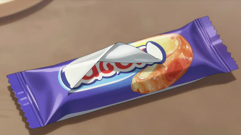 Visual representation of "wrapper" - A piece of paper, plastic, or other material that covers and protects something