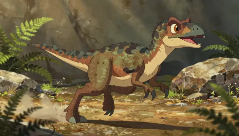 Visual representation of "velociraptor" - A small, bird-like dinosaur known for its agility and sharp claws, which lived during the late Cretaceous period.