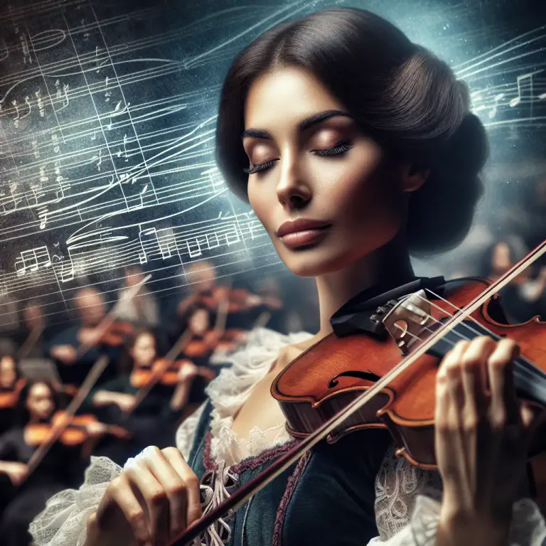 Visual representation of "cantabile" - A piece or passage played in a smooth and flowing style