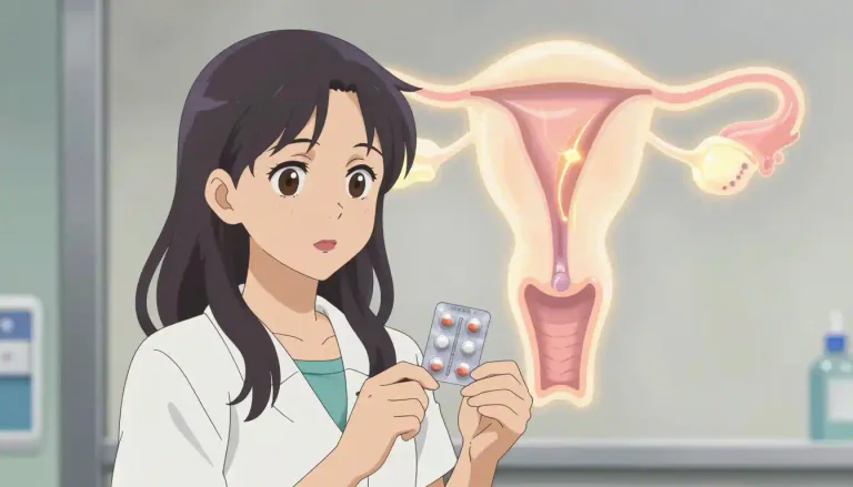 Visual representation of "progestagen" - A type of hormone that mimics the action of progesterone, often used in various treatments related to women's reproductive health.