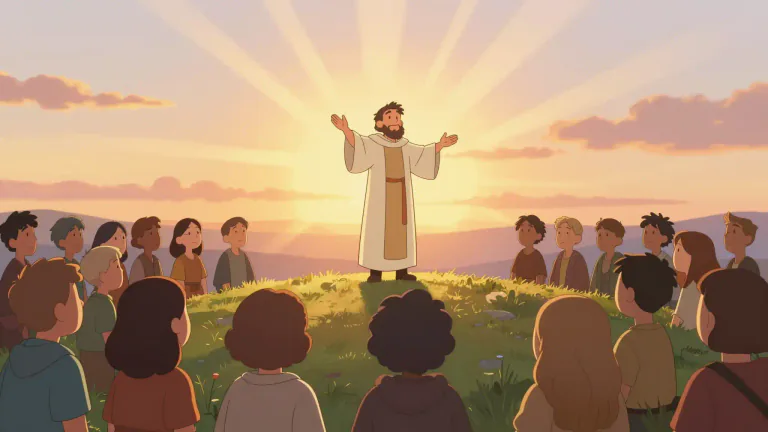 Visual representation of "evangelistic" - Having to do with spreading Christianity