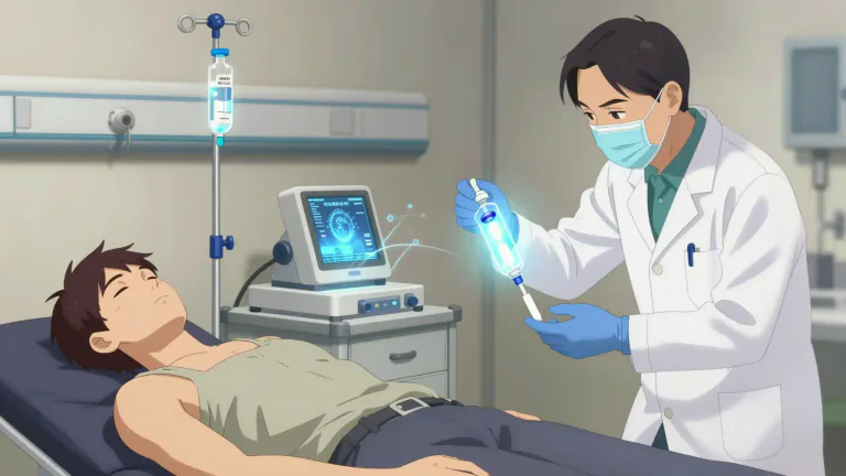 Visual representation of "drastic" - Used to describe strong medicine or medical treatment that is intended to cure a serious illness or injury.