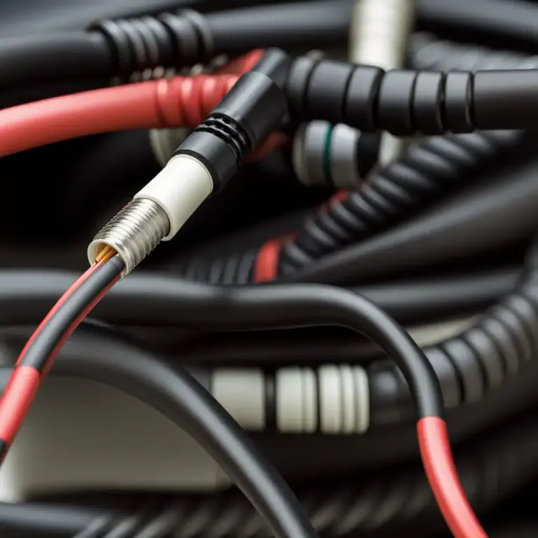 Visual representation of "coax" - A type of cable used in telecommunication