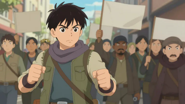 Visual representation of "militant" - Ready and willing to fight, especially for political or social change.