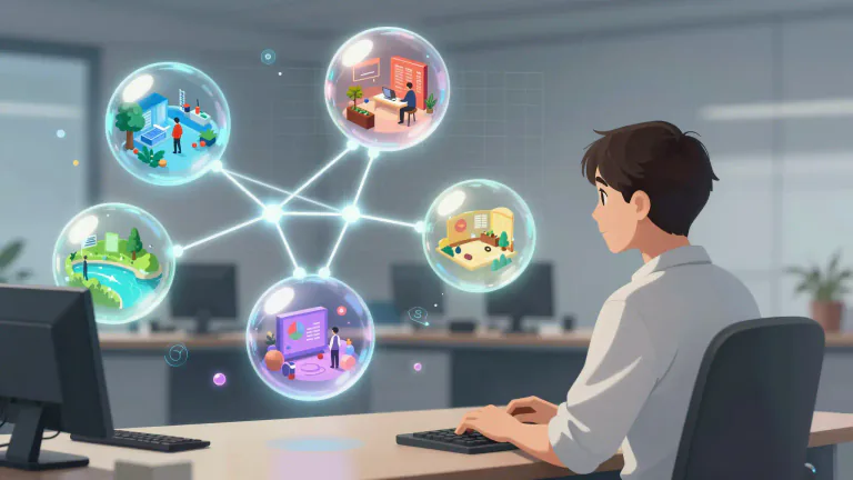 Visual representation of "probabilistic" - Connected to the likelihood of potential outcomes in a statistical context.