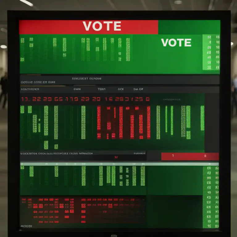 Visual representation of "vote" - The total number of votes cast in an election or poll.