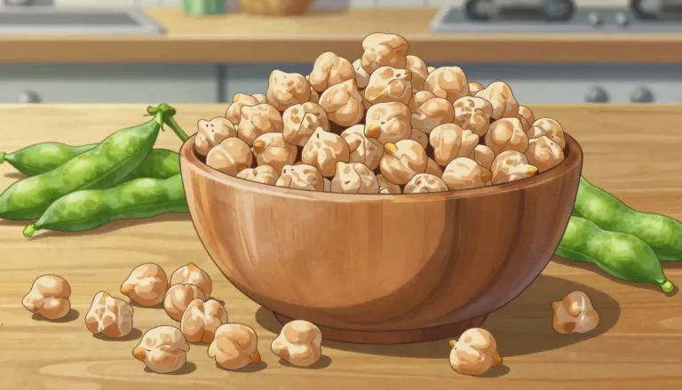 Visual representation of "chickpea" - Chickpeas are legumes that are typically used in a variety of dishes for their nutty flavor and firm texture.