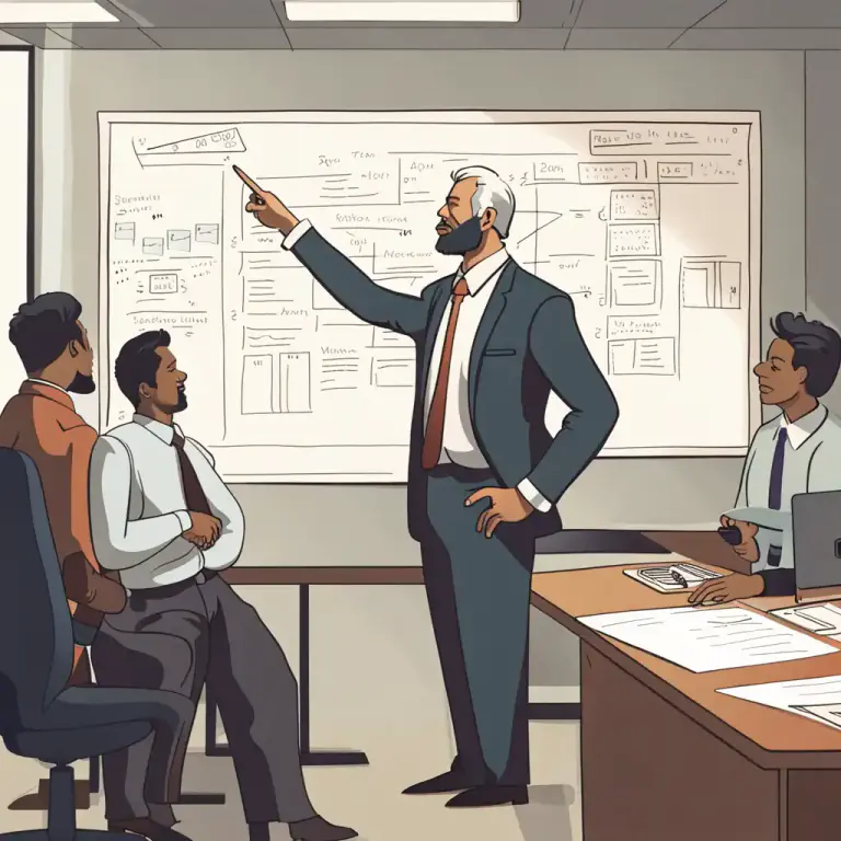 Visual representation of "dictate to" - To give orders or instructions forcefully.