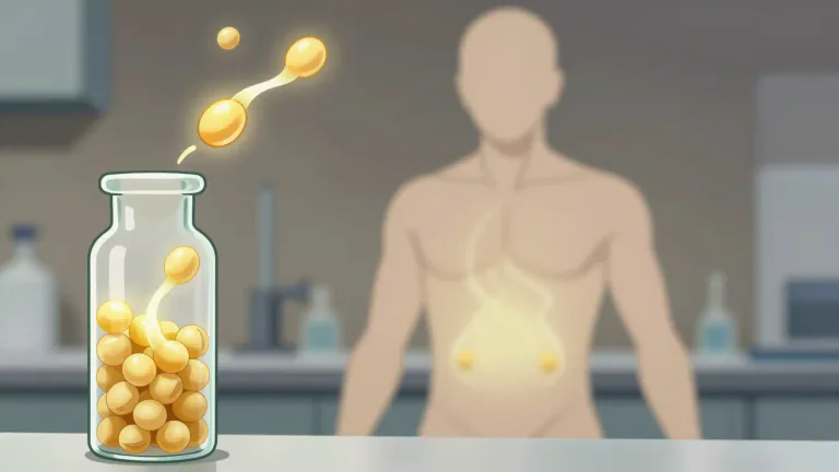 Visual representation of "daidzein" - Daidzein is an isoflavone compound that is found in soybeans and has potential health benefits, including effects on hormonal activity in the body.
