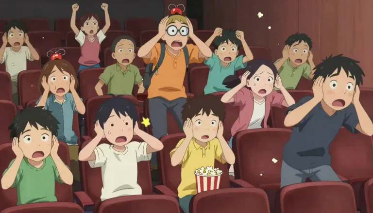 Visual representation of "pandemonium" - A situation where everything is very noisy, confused, or filled with panic or excitement.