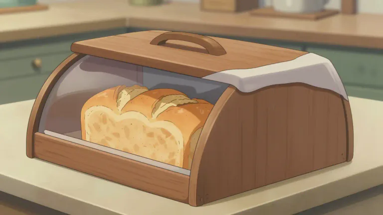 Visual representation of "breadbox" - A breadbox is a container designed to store bread and keep it fresh.
