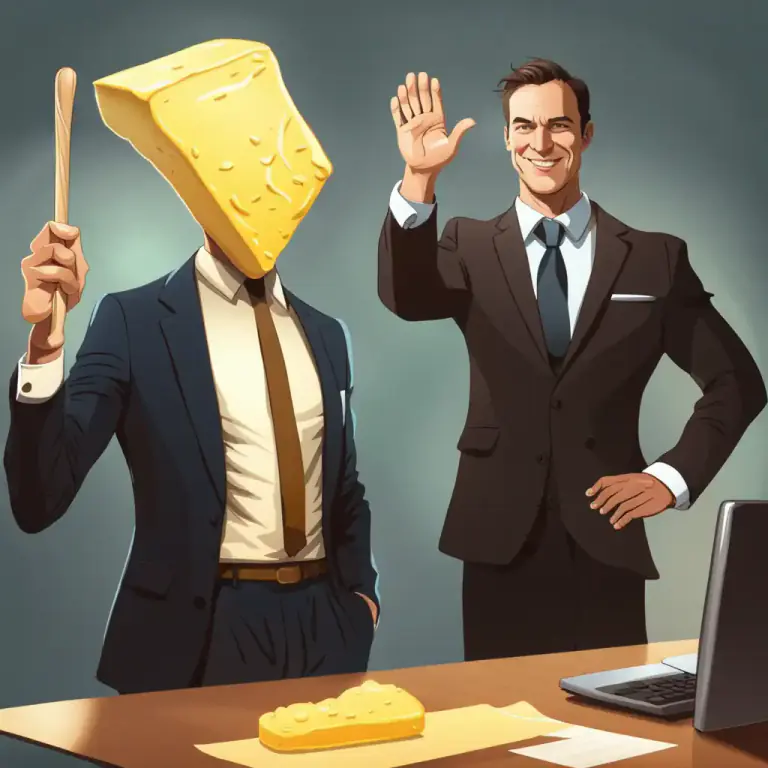 Visual representation of "butter" - To flatter (compliment excessively) someone