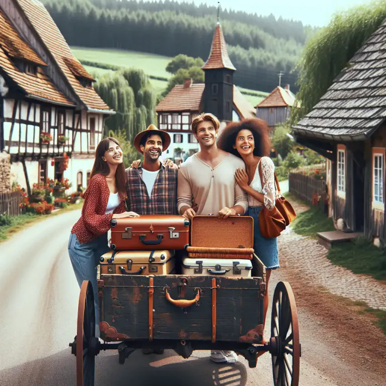 Visual representation of "carryall" - A kind of carriage, wagon or automobile used for transporting people or goods