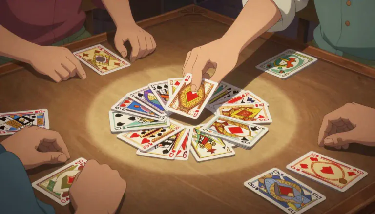 Visual representation of "monte" - In card games, particularly in Latin America, 'monte' is often used to describe the pile of cards that are played from.