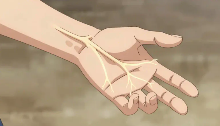 Visual representation of "innervation" - The distribution of nerves to a particular body part or organ.