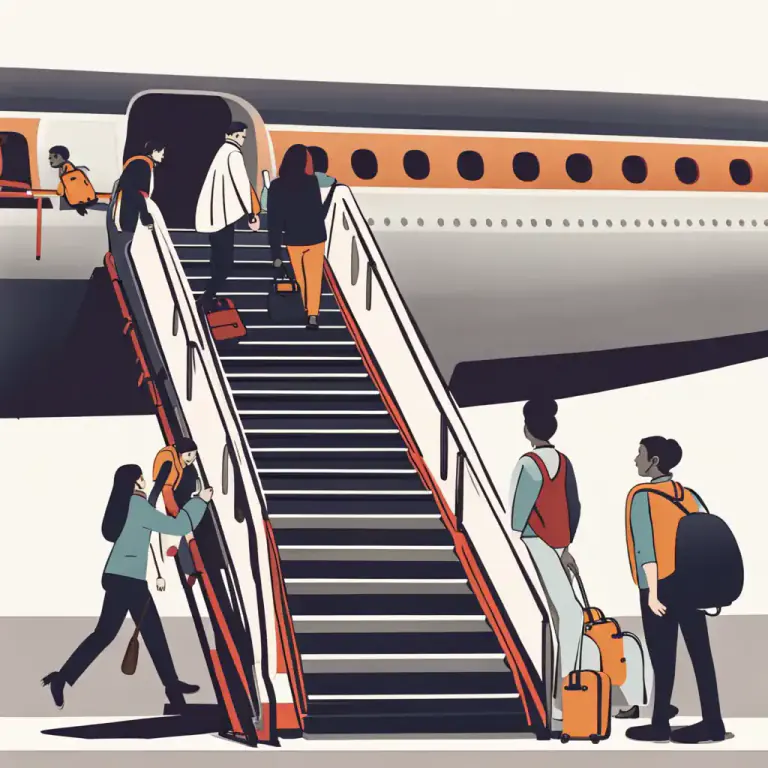 Visual representation of "board" - To get on a train, plane, or ship